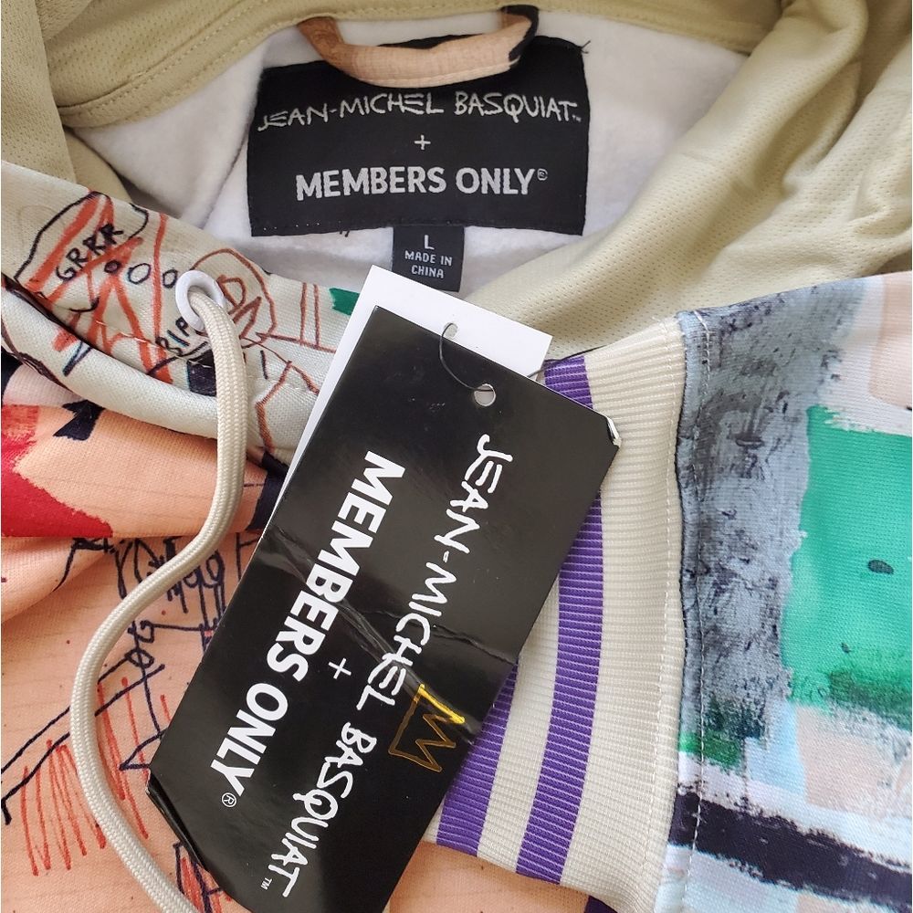NEW!Members Only Jean Michel Basquiat Hoodie Sweatshirt - Picture 9 of 11